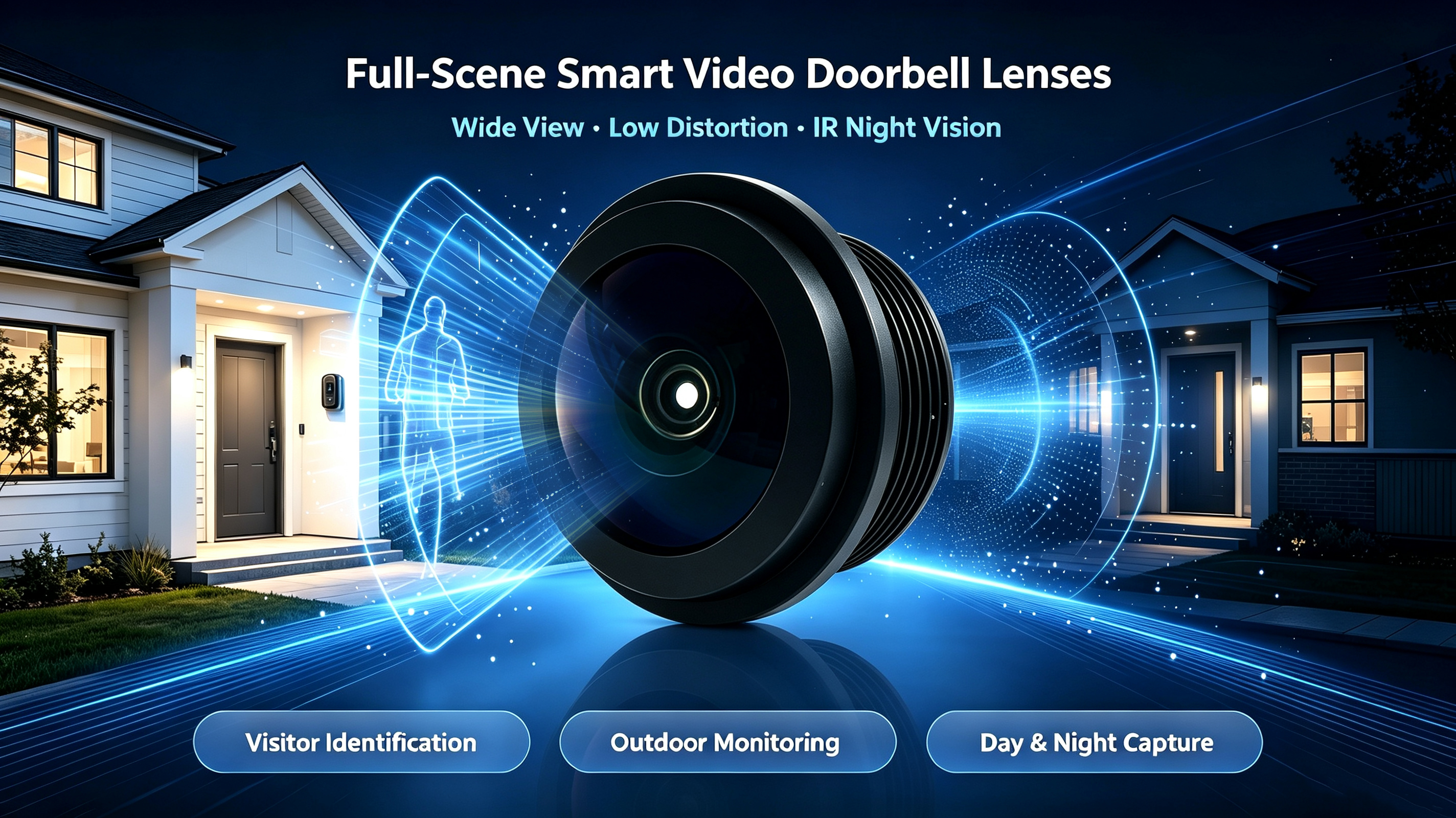 Latest company case about Full-Scene Smart Video Doorbell Lenses – Industrial Application Cases
