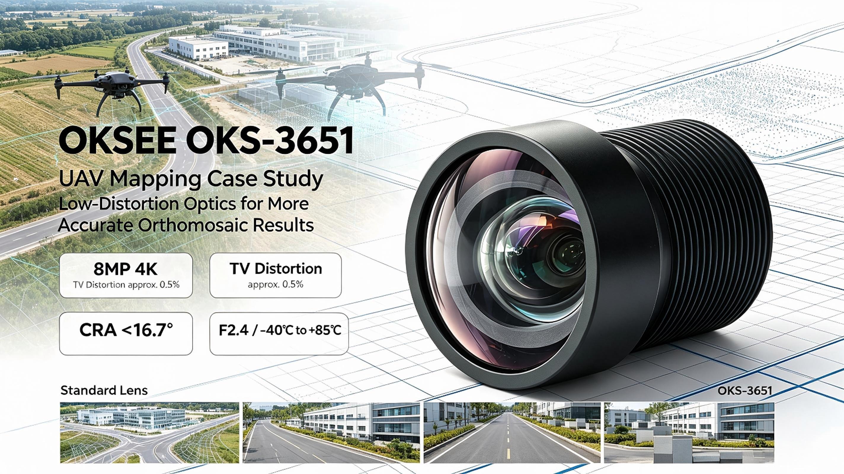 Latest company case about UAV Aerial Survey Case: How a Drone Mapping Camera Maker Cut Errors with OKSEE Low-Distortion Lenses